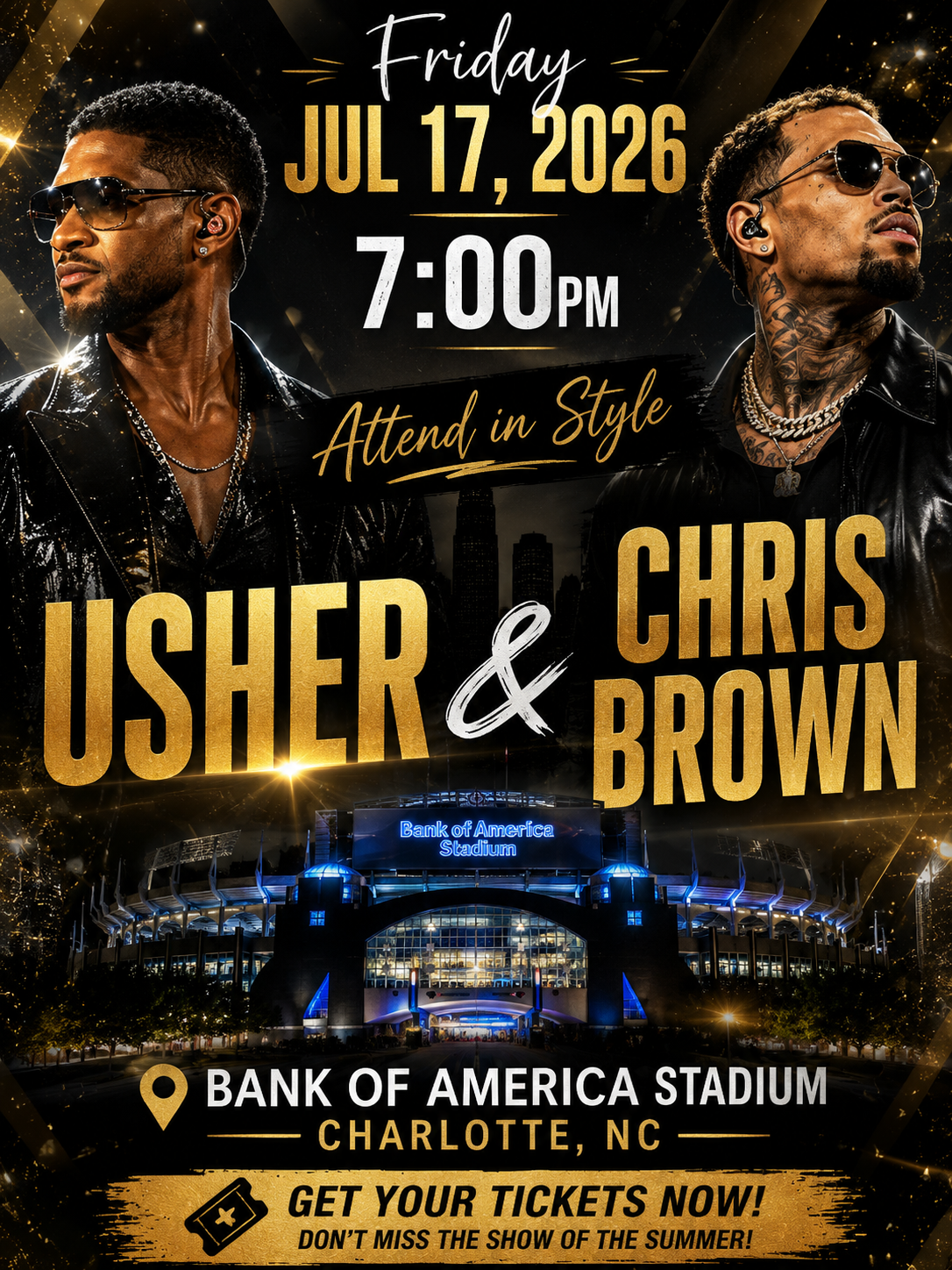 🔥 Usher & Chris Brown: Attend In Style Tour 2026