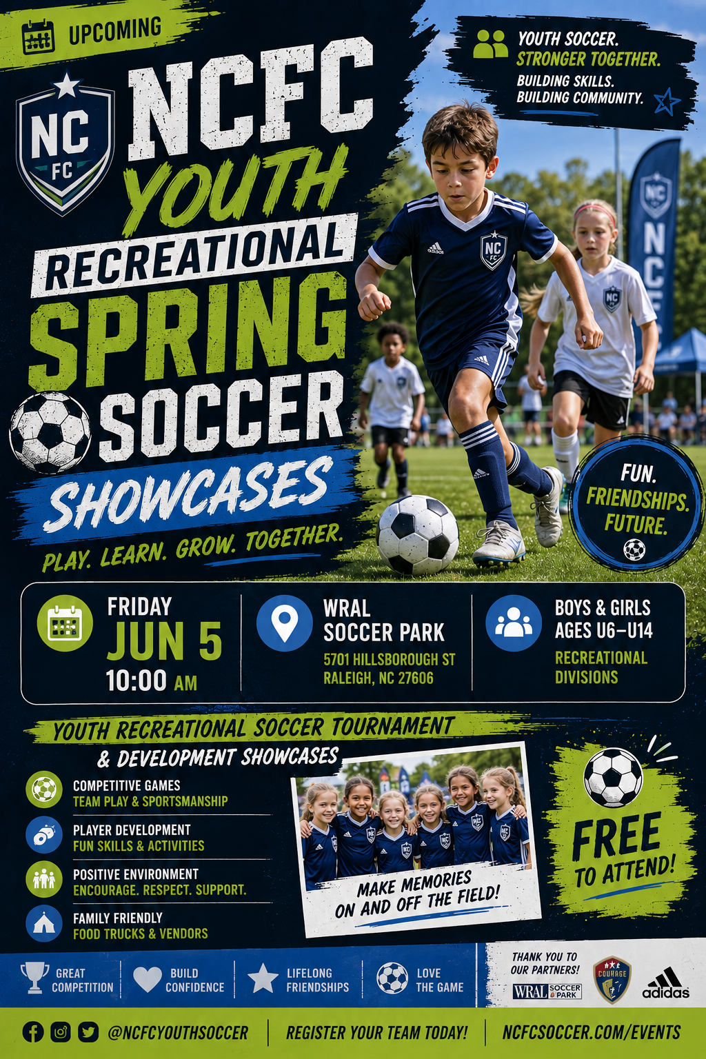 NCFC Youth Recreational Spring Soccer Showcases