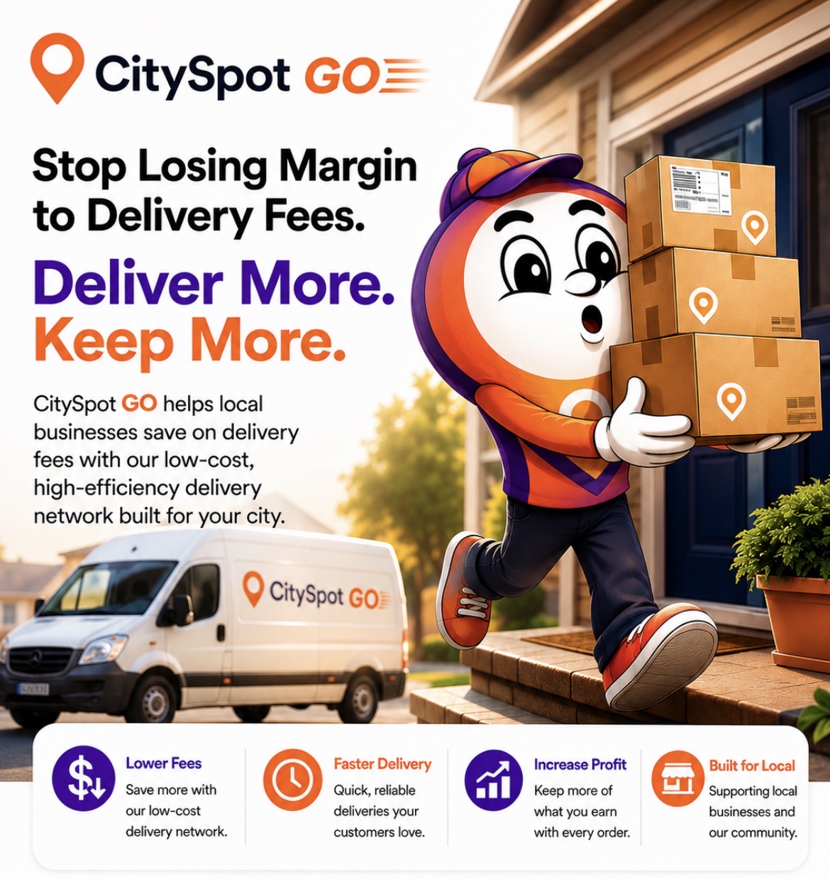 CitySpot GO 🚚 | Deliver More. Keep More